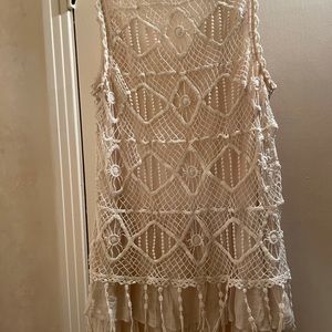BLU-PEPPER SIZE L Crochet Lined Dress